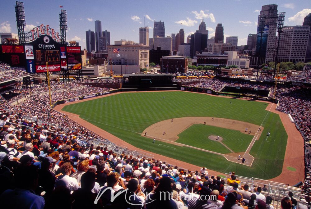 Comerica Baseball Park Detroit 7920 Wallpaper Wall Mural