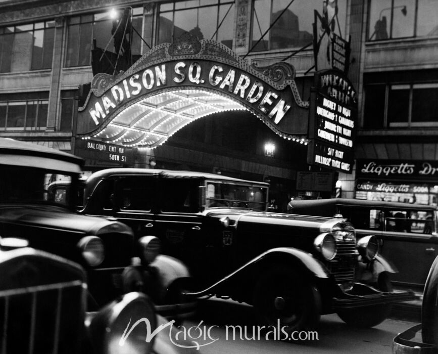 Vintage Madison Square Garden 8484 Wallpaper Wall Mural