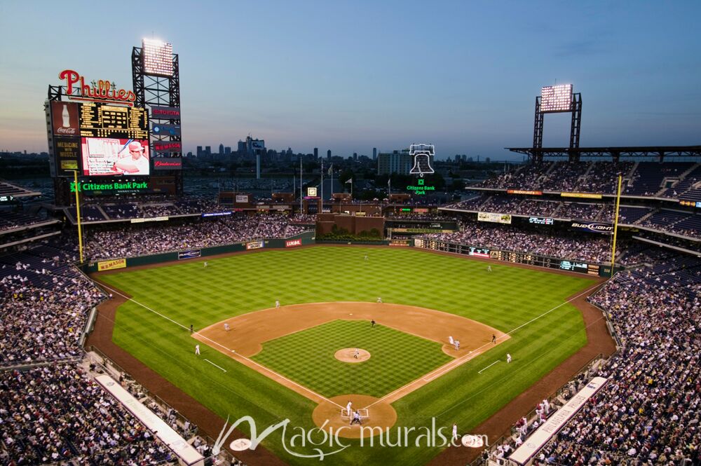 Brewers at Phillies Citizens Bank Park 1881 Wallpaper Wall Mural