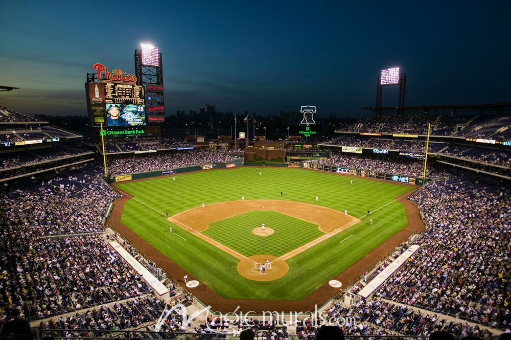 Brewers at Phillies Citizens Bank Park 1884 Wallpaper Wall Mural