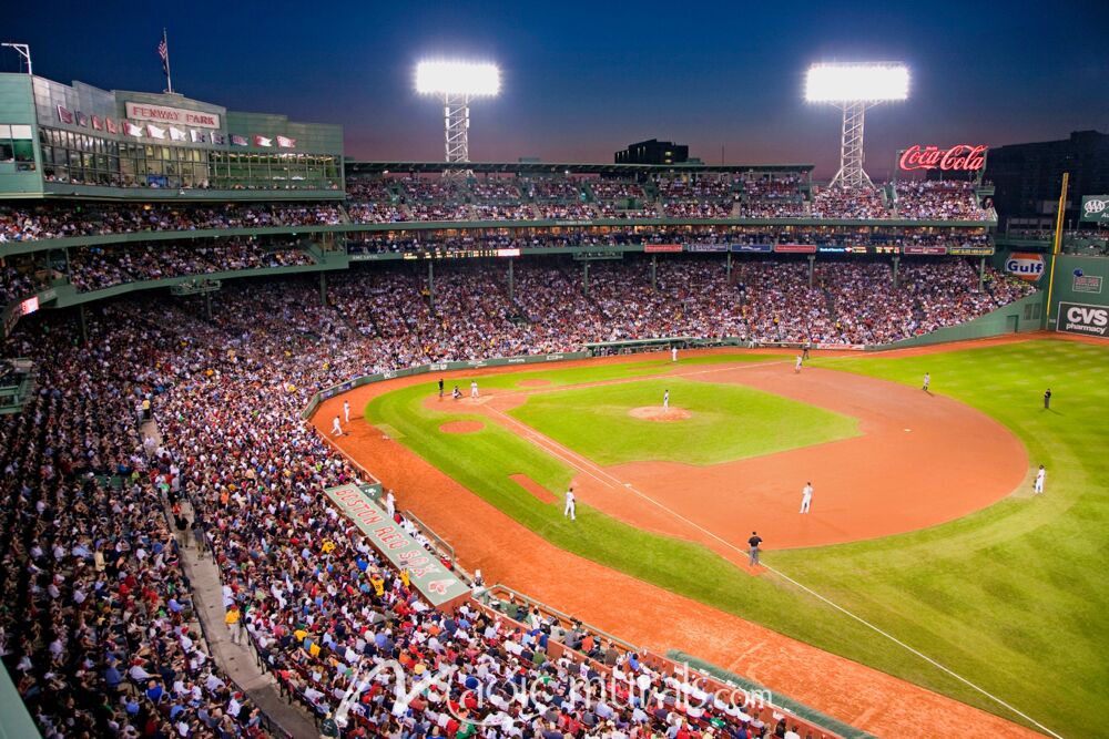 Twins at Fenway Night Game 1950 Wallpaper Wall Mural