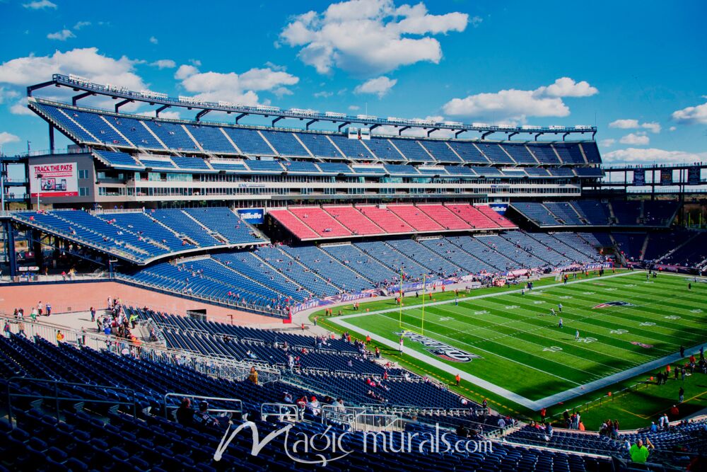 New England Patriots Gillette Stadium 1988 Wallpaper Wall Mural