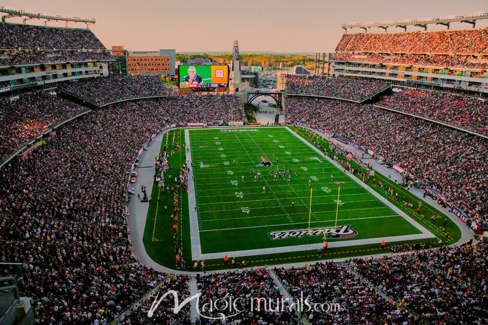 New England Patriots Gillette Stadium 1989 Wallpaper Wall Mural