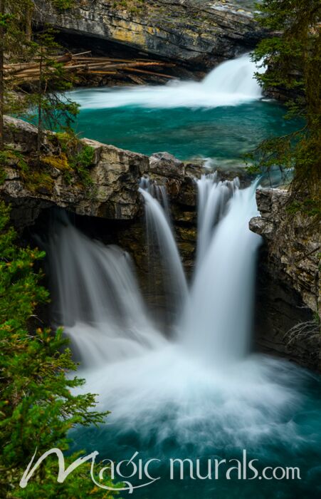 Johnston Creek Canyon Waterfall 7622 Wallpaper Wall Mural