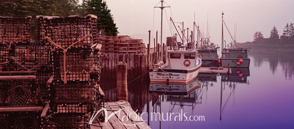 Lobster Boats Nova Scotia 7633 Wallpaper Wall Mural