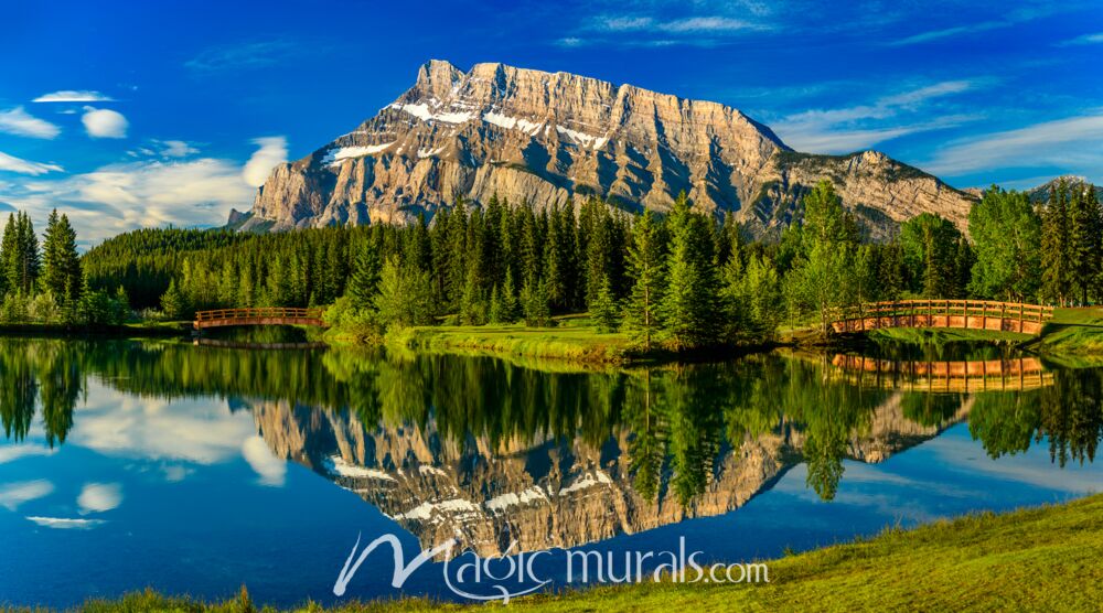 Banff Mount Rundle 7644 Wallpaper Wall Mural