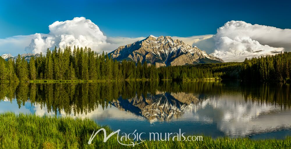 Alberta Cascade Mountain 7647 Wallpaper Wall Mural