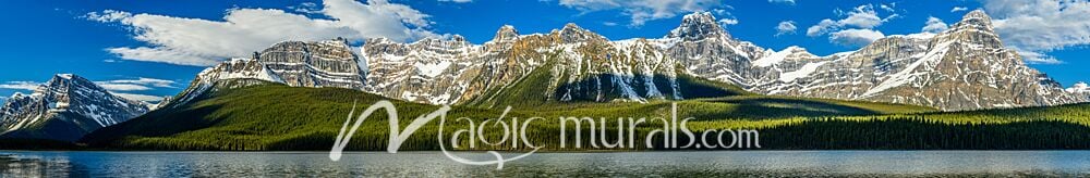 Waterfowl Lake Mountains 7735 Wallpaper Wall Mural