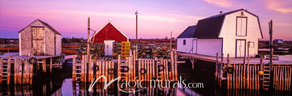 Lobster Fishing Harbor Newfoundland 2981 Wallpaper Wall Mural