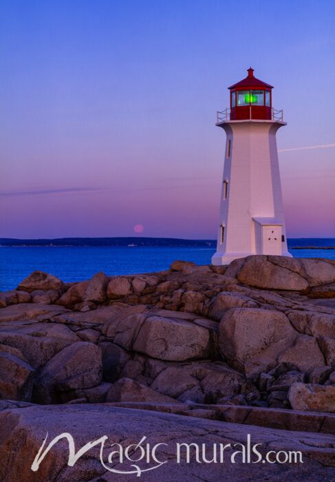 Peggys Cove Lighthouse Nova Scotia 3009 Wallpaper Wall Mural