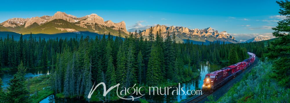 Rocky Mountain Train 3026 Wallpaper Wall Mural