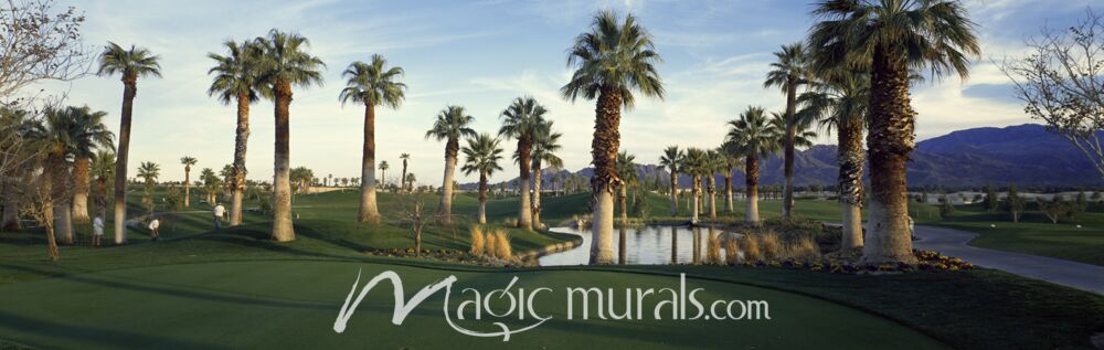 Palms at Desert Springs Golf Course Wallpaper Wall Mural