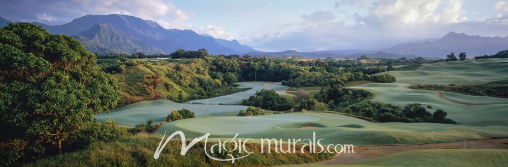 Princeville Golf Course Kauai Hawaii Wallpaper Wall Mural