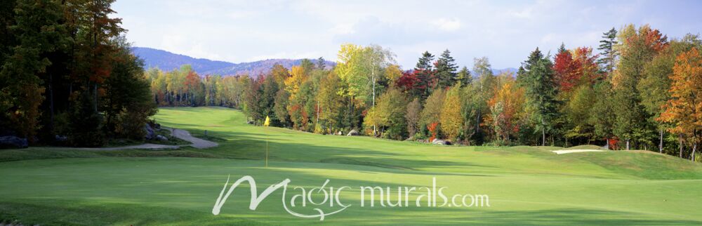 Golfing in New England Wallpaper Wall Mural