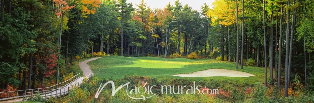 Autumn Golf in New England II Wallpaper Wall Mural