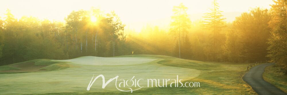 Maine Golf Sunrise Wallpaper Wall Mural