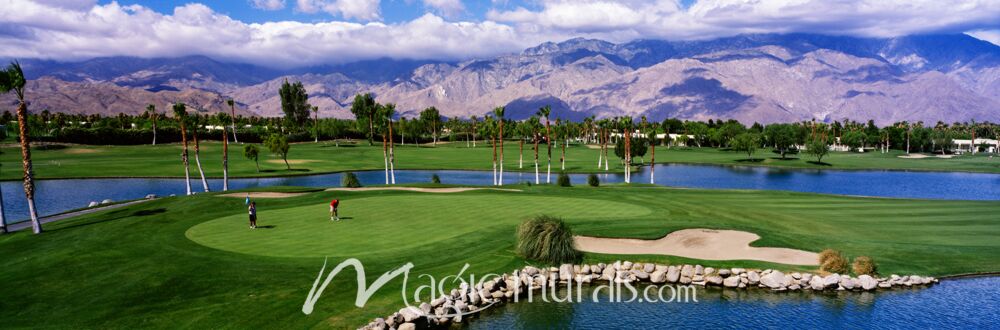 Palm Springs Golf Course Wallpaper Wall Mural