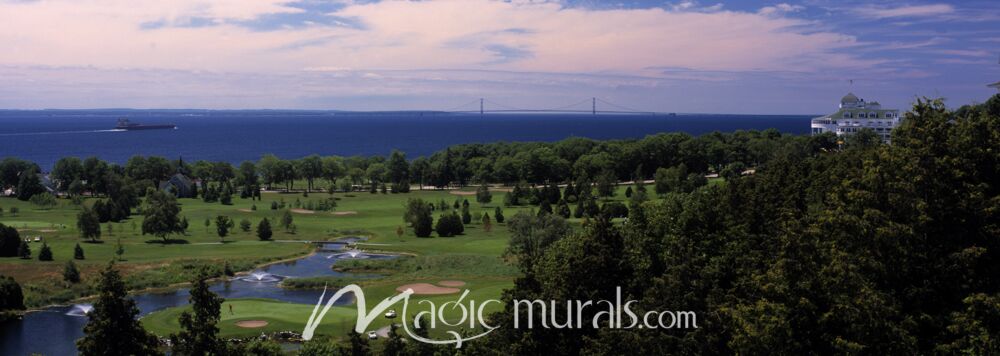 Mackinac Island Golf Wallpaper Wall Mural