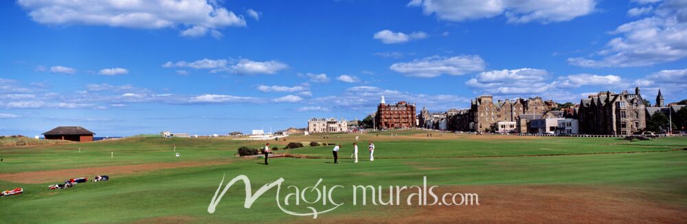 Golf Course at St Andrews Scotland Wallpaper Wall Mural