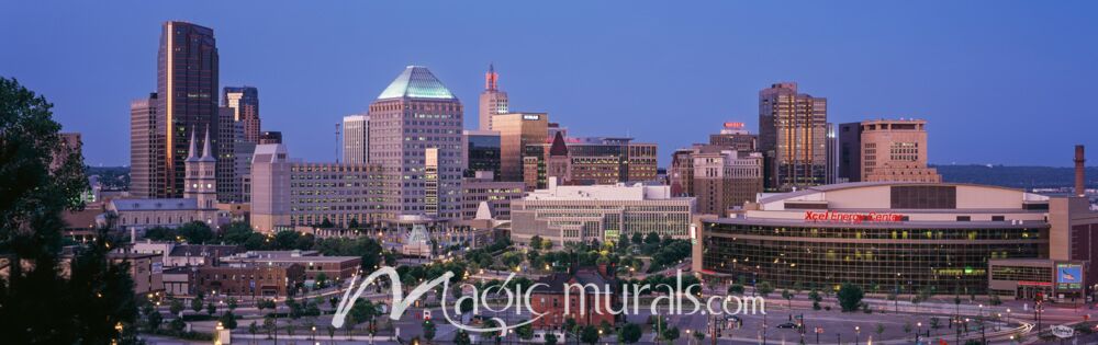 St Paul Skyline 4193 Wallpaper Wall Mural