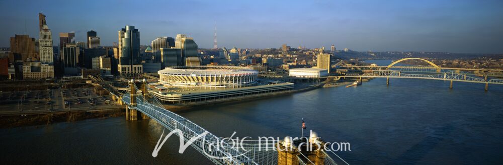 Roebling Bridge Cincinnati 4976 Wallpaper Wall Mural