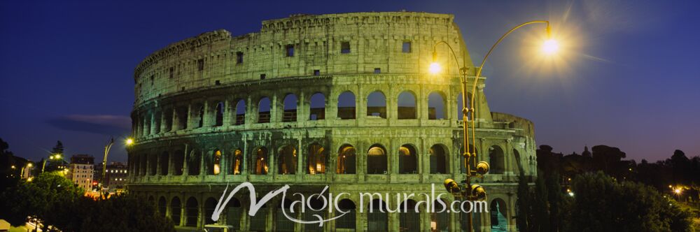 Rome Coliseum Night 7362 Wallpaper Wall Mural