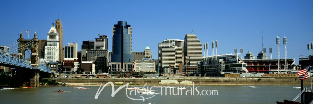 Cincinnati Skyline 5658 Wallpaper Wall Mural