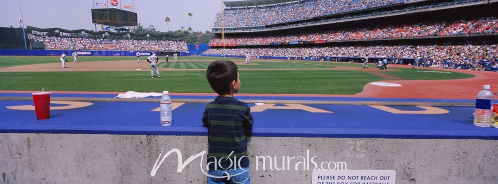 Dodgers v Yankees Young Fan 8309 Wallpaper Wall Mural