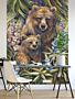 Grin and Bear It Wallpaper Wall Mural by Magic Murals