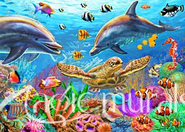 Sealife for Kids Wallpaper Wall Mural by Magic Murals