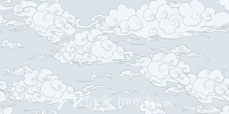 Asian Seamless Cloud Pattern 3248 Wallpaper Wall Mural