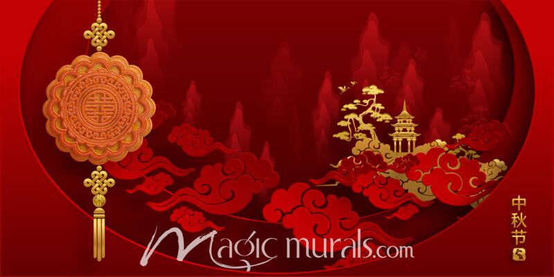 Chinese Paper Cut Out Mid Autumn Festival Wallpaper 3903 Wallpaper Wall Mural