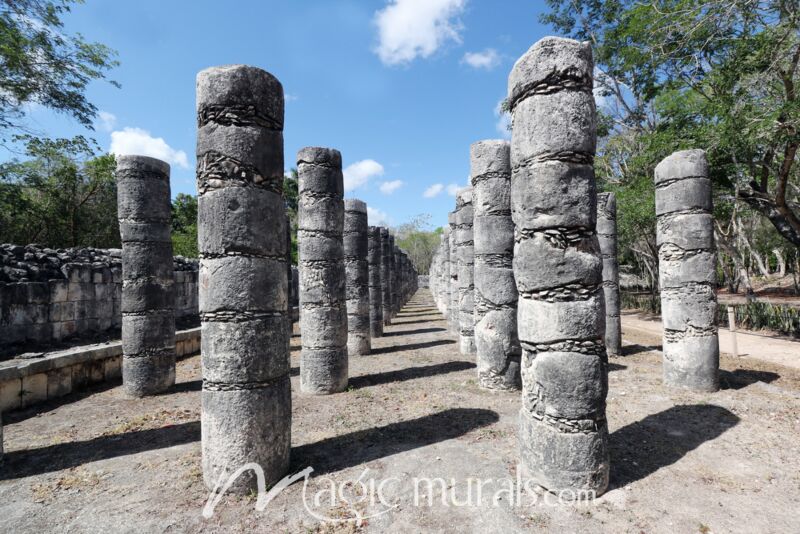 Chichen Itza Temple Warriors 4030 Wallpaper Wall Mural