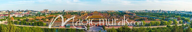 Forbidden City Beijing China Aerial Wallpaper Wall Mural