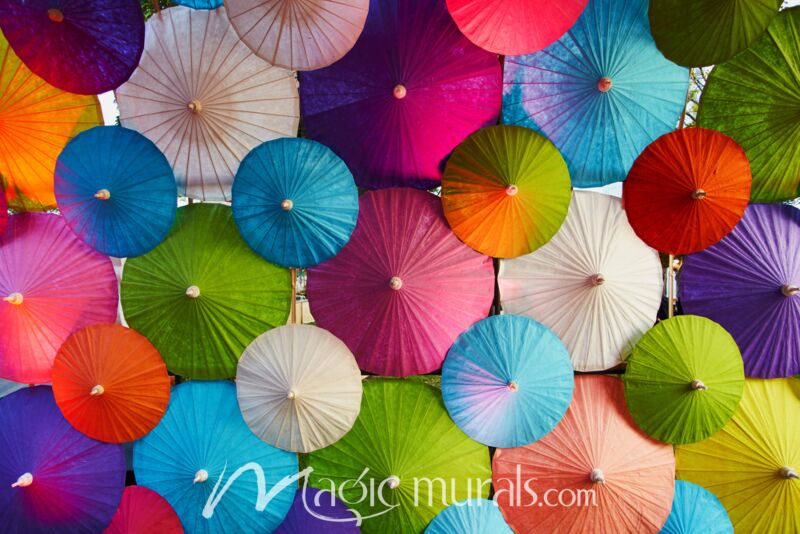 Chinese Umbrella Wallpaper 9953 Wallpaper Wall Mural