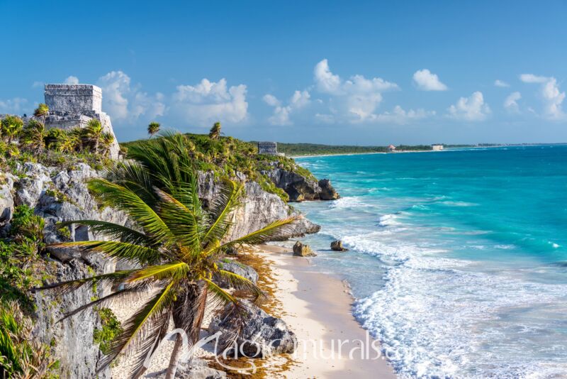 Tulum Beach Ruins 4469 Wallpaper Wall Mural