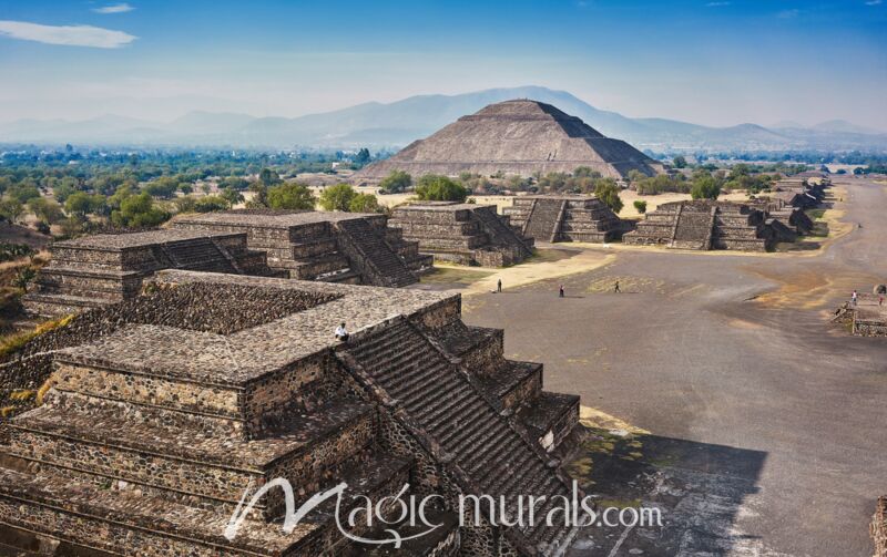 Teotihuacan Pyramids of Sun and Moon 5498 Wallpaper Wall Mural