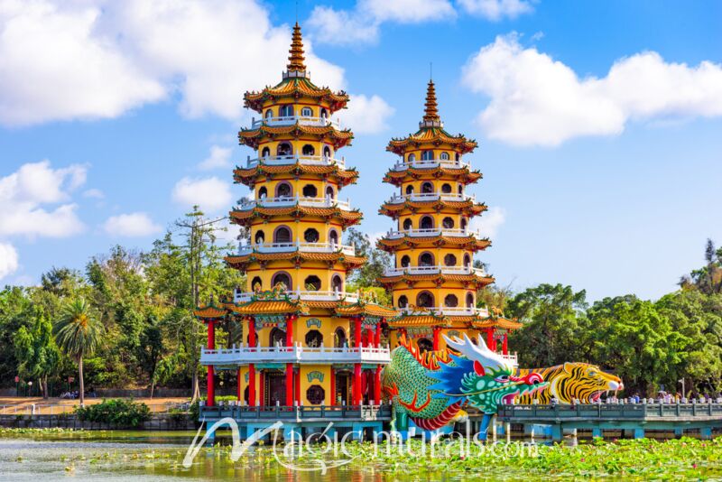 Lotus Pond Kaohsiung Taiwan Wallpaper Wall Mural