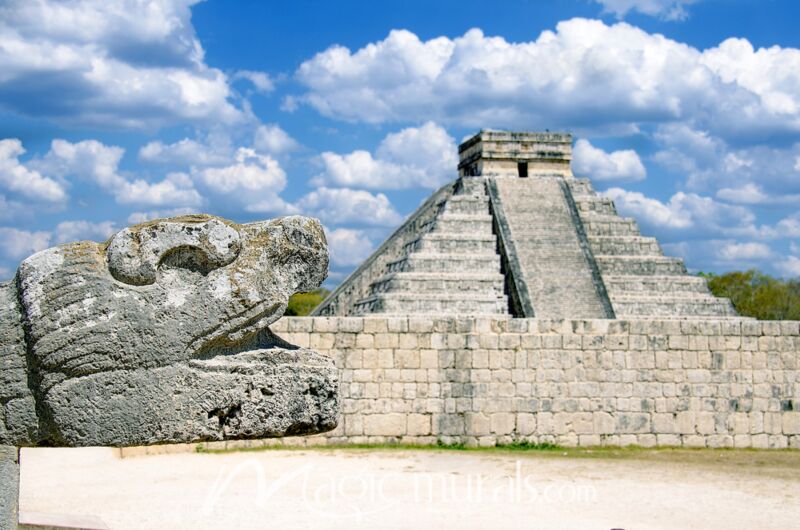 Chichen Itza Snake Pyramid 9112 Wallpaper Wall Mural