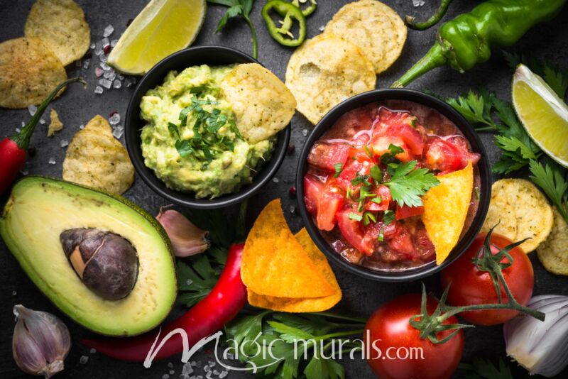 Guacamole Ingredients 0259 Wallpaper Wall Mural