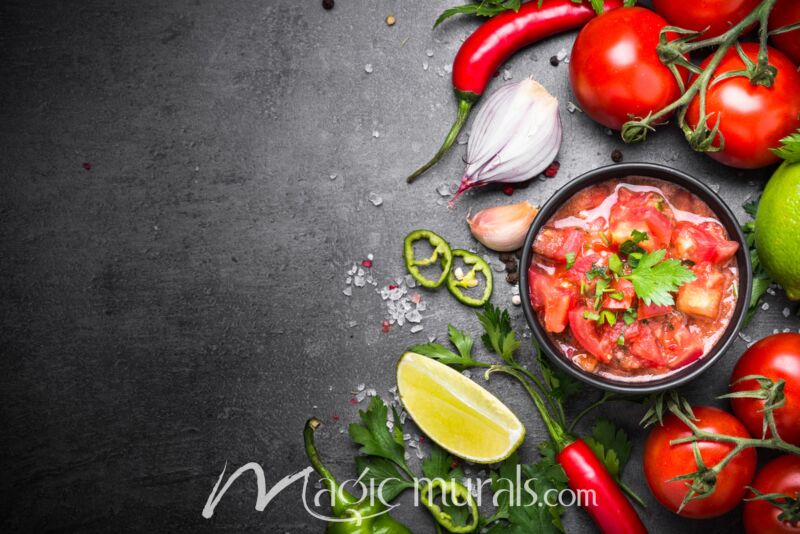 Salsa Ingredients 8675 Wallpaper Wall Mural