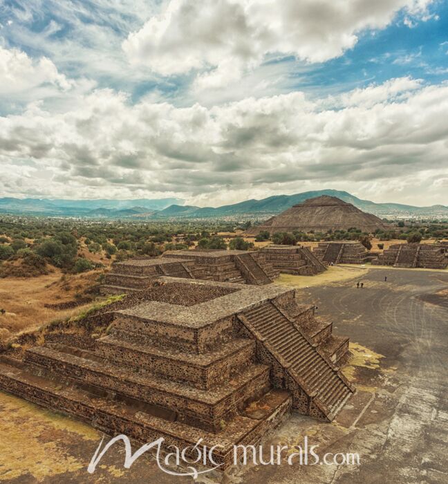 Teotihuacan Pyramid of the Sun 5860 Wallpaper Wall Mural