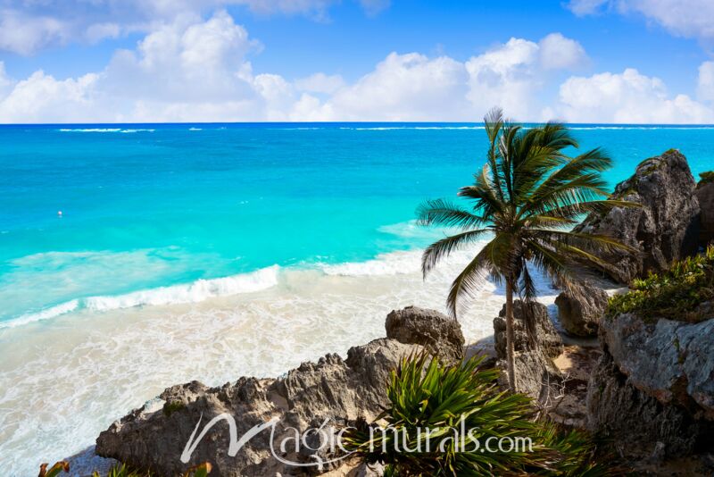 Tulum Beach 3480 Wallpaper Wall Mural