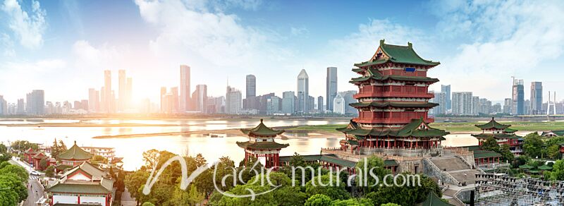 Nanchang China Skyline Wallpaper Wall Mural