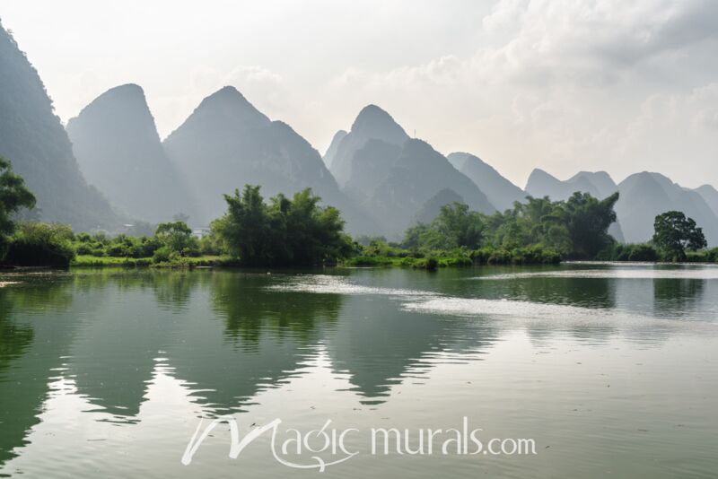 Karst Mountains and Li River Guilin 0379 Wallpaper Wall Mural