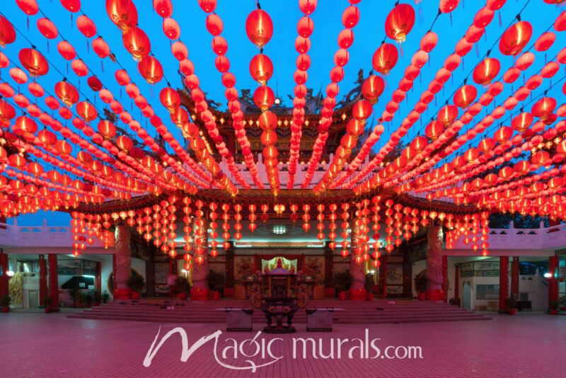 Lanterns at Thean Hou Temple Malaysia 9359 Wallpaper Wall Mural