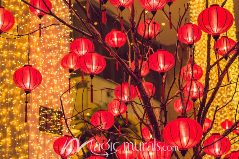 Chinese New Year Lanterns 2549 Wallpaper Wall Mural