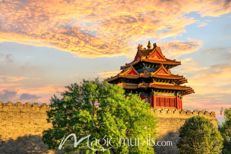 Forbidden City Watchtower 0393 Wallpaper Wall Mural