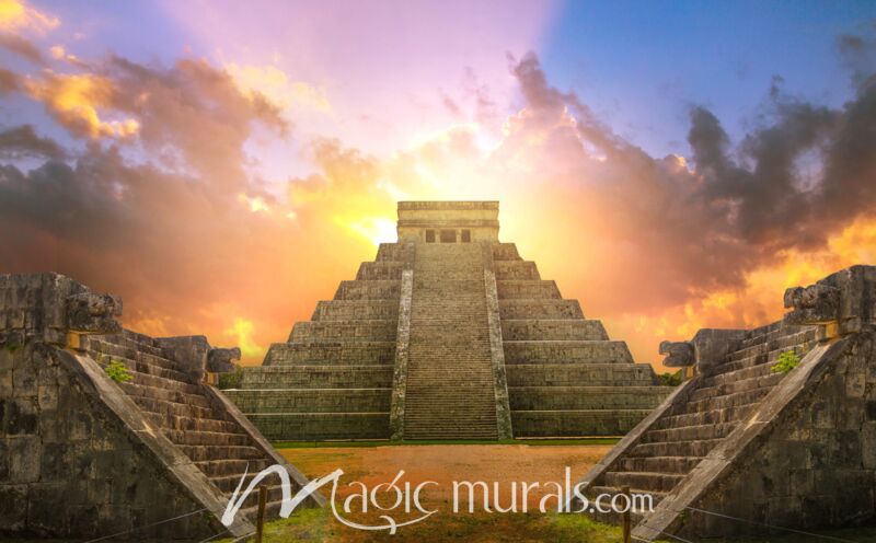 El Castillo Pyramid 9145 Wallpaper Wall Mural