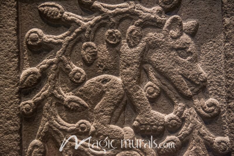 Mayan Stone Carving 6374 Wallpaper Wall Mural